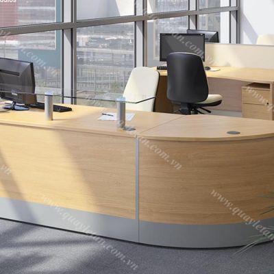 Quầy Lễ Tân Thấp Giá Rẻ QLTT M03