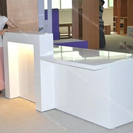 Quầy Lễ Tân Lệch Sơn QLTL S19